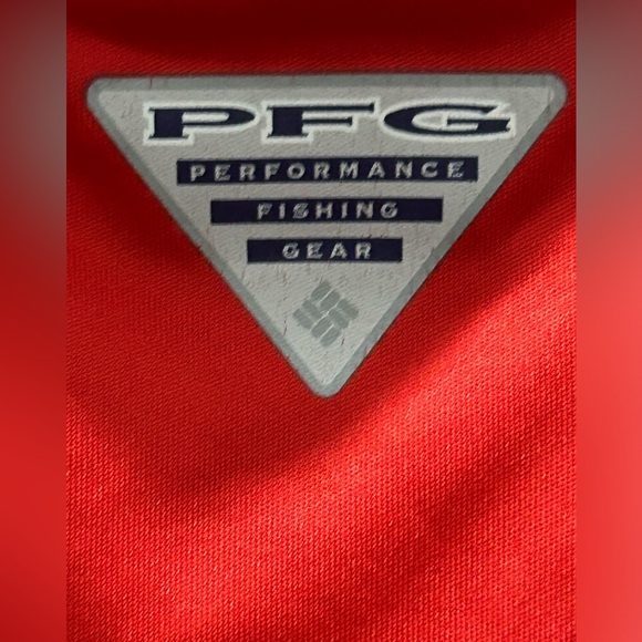 Columbia little boys performance PFG polo style shirt red size 6/7 - Picture 4 of 4